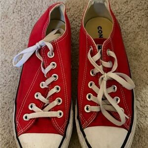Converse Red and White Sneakers
